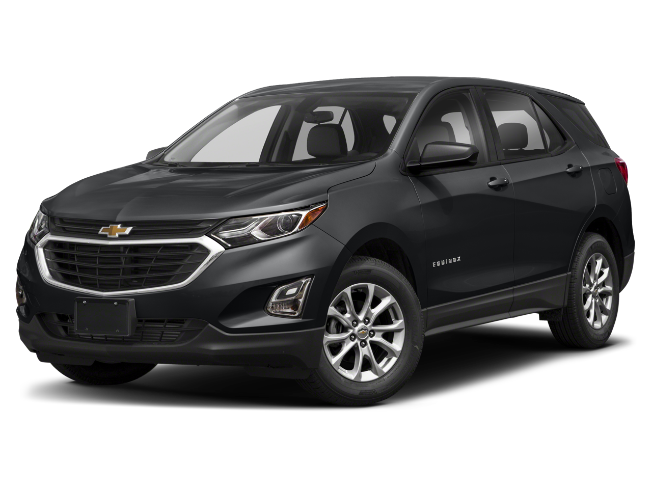 2020 Chevrolet Equinox LS in Nightfall Gray Metallic — front three-quarter view