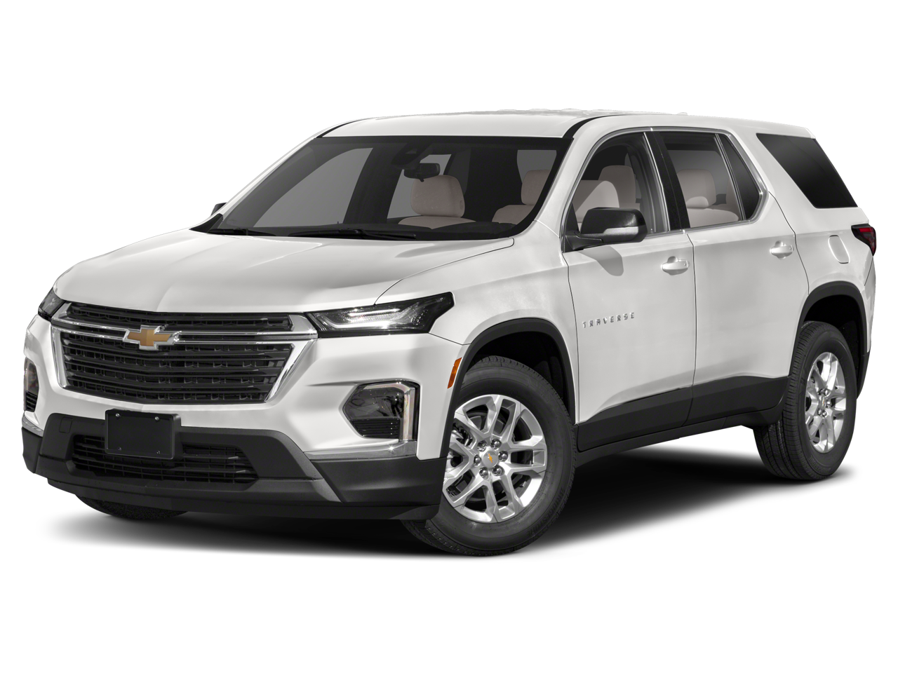 2023 Chevrolet Traverse LT Cloth in Silver Sage Metallic — front three-quarter view