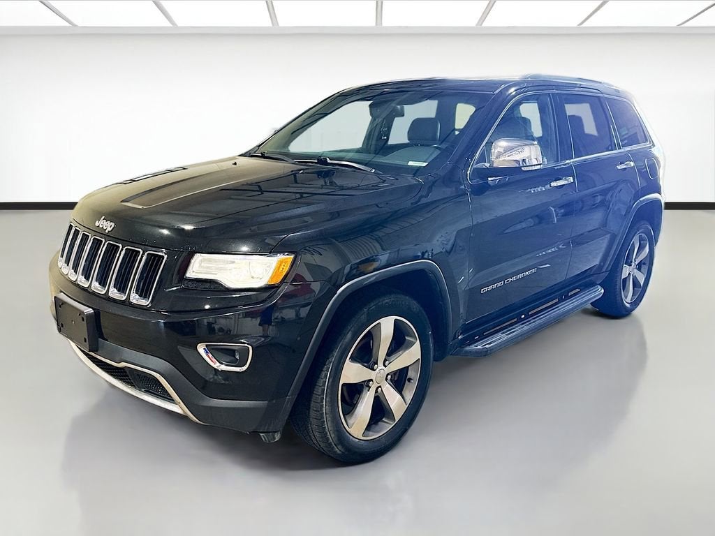 2015 Jeep Grand Cherokee Limited in Black — front three-quarter view
