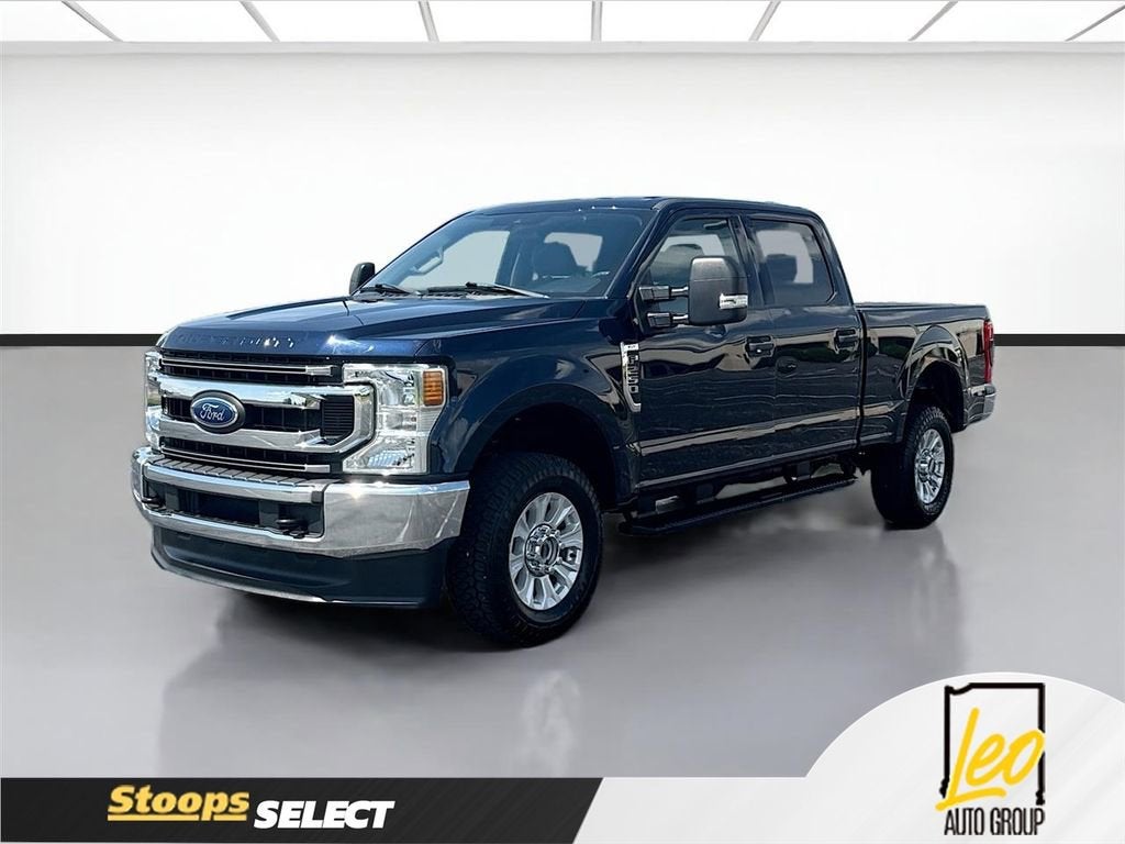 2022 Ford F-250 XLT in Blue — front three-quarter view