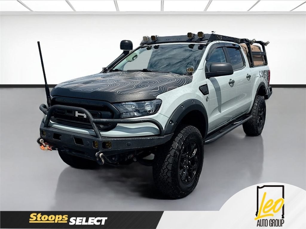 2022 Ford Ranger XLT in Gray — front three-quarter view