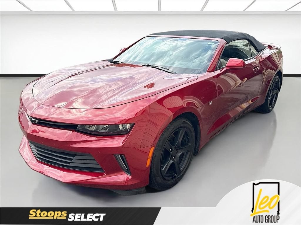 2017 Chevrolet Camaro 2LT in Garnet Red Tintcoat — front three-quarter view