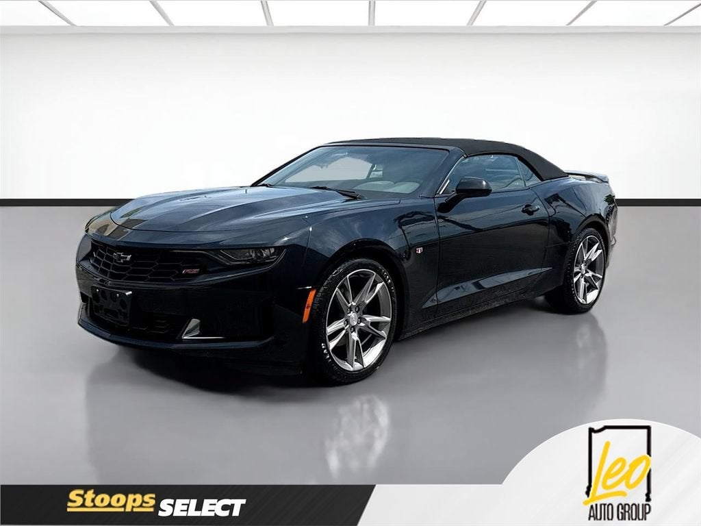 2019 Chevrolet Camaro 2LT in Black — front three-quarter view