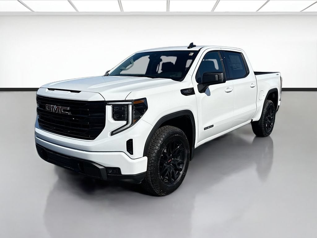 2026 GMC Sierra 1500 Elevation in Summit White — front three-quarter view
