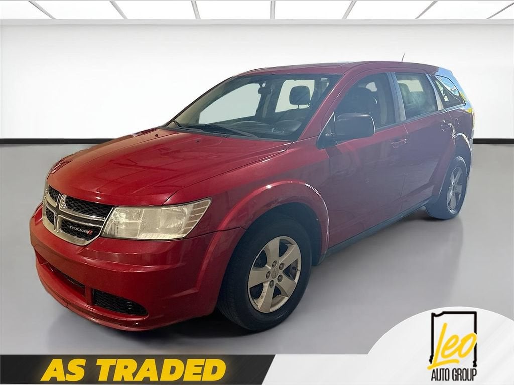 2013 Dodge Journey American Value Pkg in Red — front three-quarter view