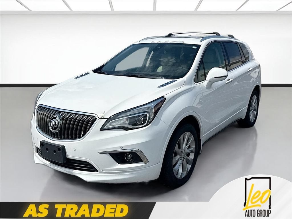 2017 Buick Envision Premium I in Summit White — front three-quarter view