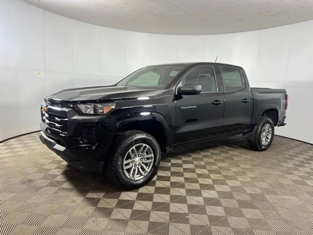 2026 Chevrolet Colorado LT in Black — front three-quarter view