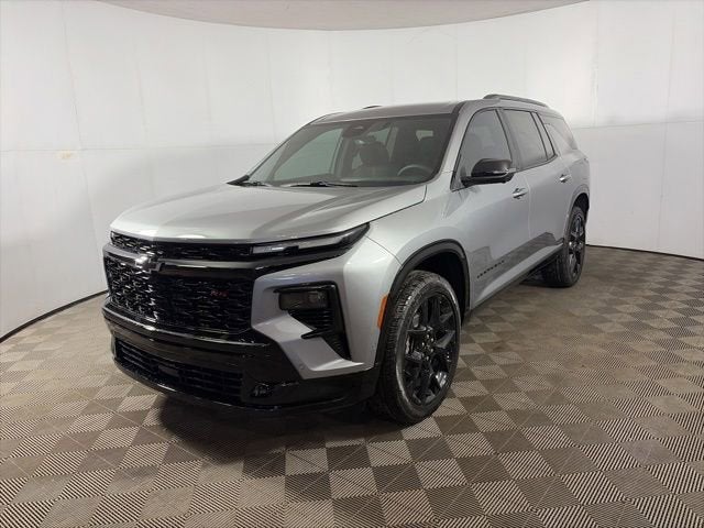 2026 Chevrolet Traverse RS in Sterling Gray Metallic — front three-quarter view