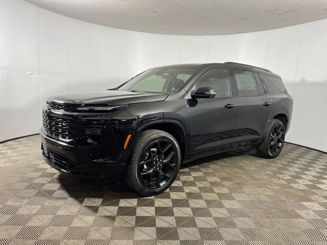 2026 Chevrolet Traverse RS in Mosaic Black Metallic — front three-quarter view