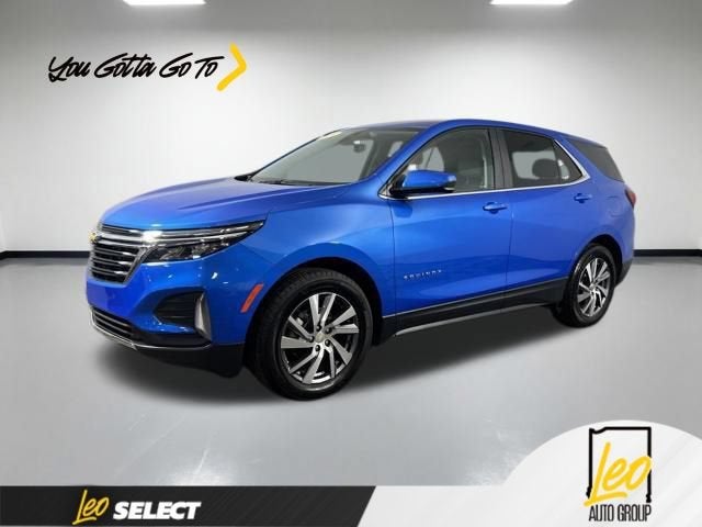 2024 Chevrolet Equinox LT in Riptide Blue Metallic — front three-quarter view