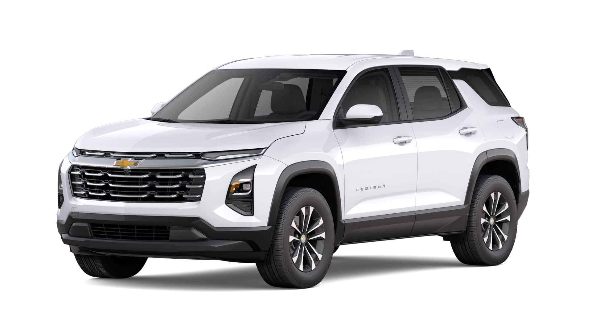 2027 Chevrolet Equinox LT in Summit White — front three-quarter view