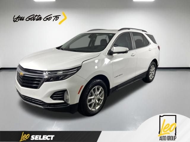 2024 Chevrolet Equinox LT in Summit White — front three-quarter view