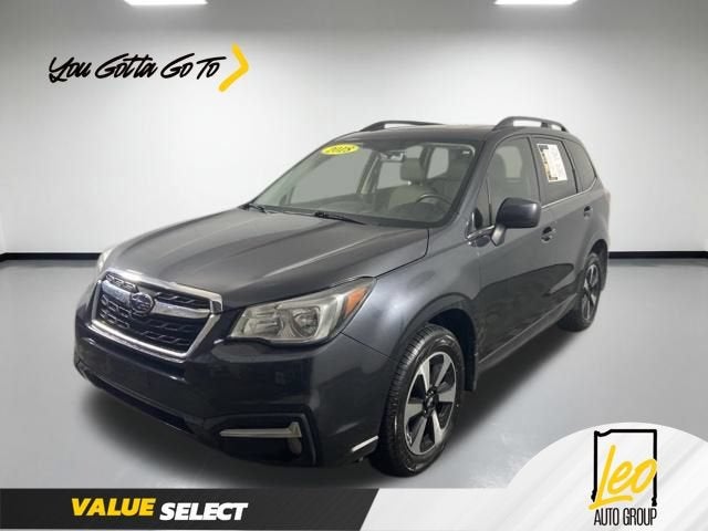 2018 Subaru Forester 2.5i Limited in Gray — front three-quarter view