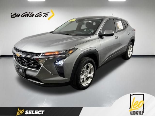 2024 Chevrolet Trax LS in Sterling Gray Metallic — front three-quarter view