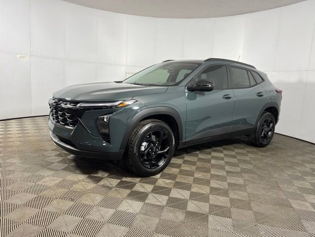 2026 Chevrolet Trax LT in Cypress Gray — front three-quarter view