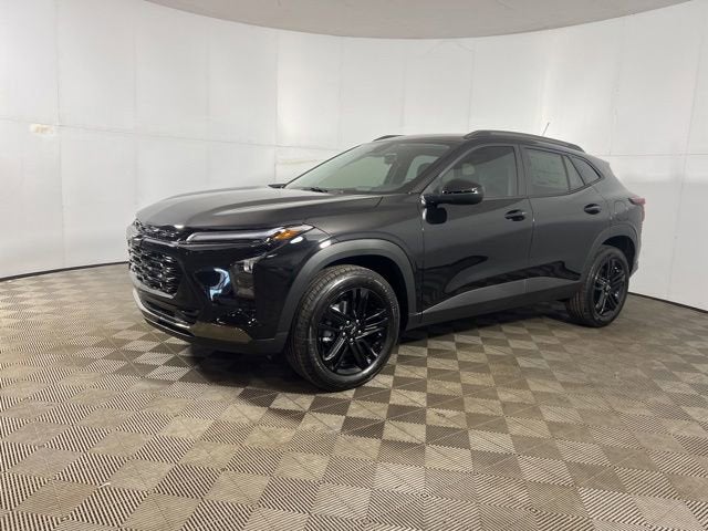 2026 Chevrolet Trax ACTIV in Mosaic Black Metallic — front three-quarter view