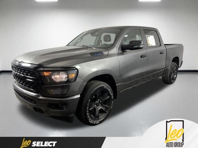 2023 RAM 1500 Big Horn/Lone Star in Granite Crystal Metallic Clearcoat — front three-quarter view