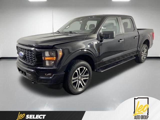 2023 Ford F-150 XL in Black Metallic — front three-quarter view