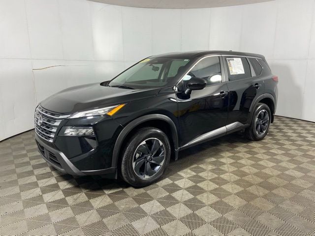 2026 Nissan Rogue SV in Super Black — front three-quarter view