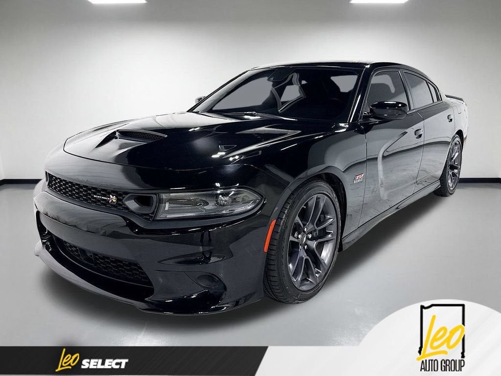 2023 Dodge Charger Scat Pack in Black — front three-quarter view