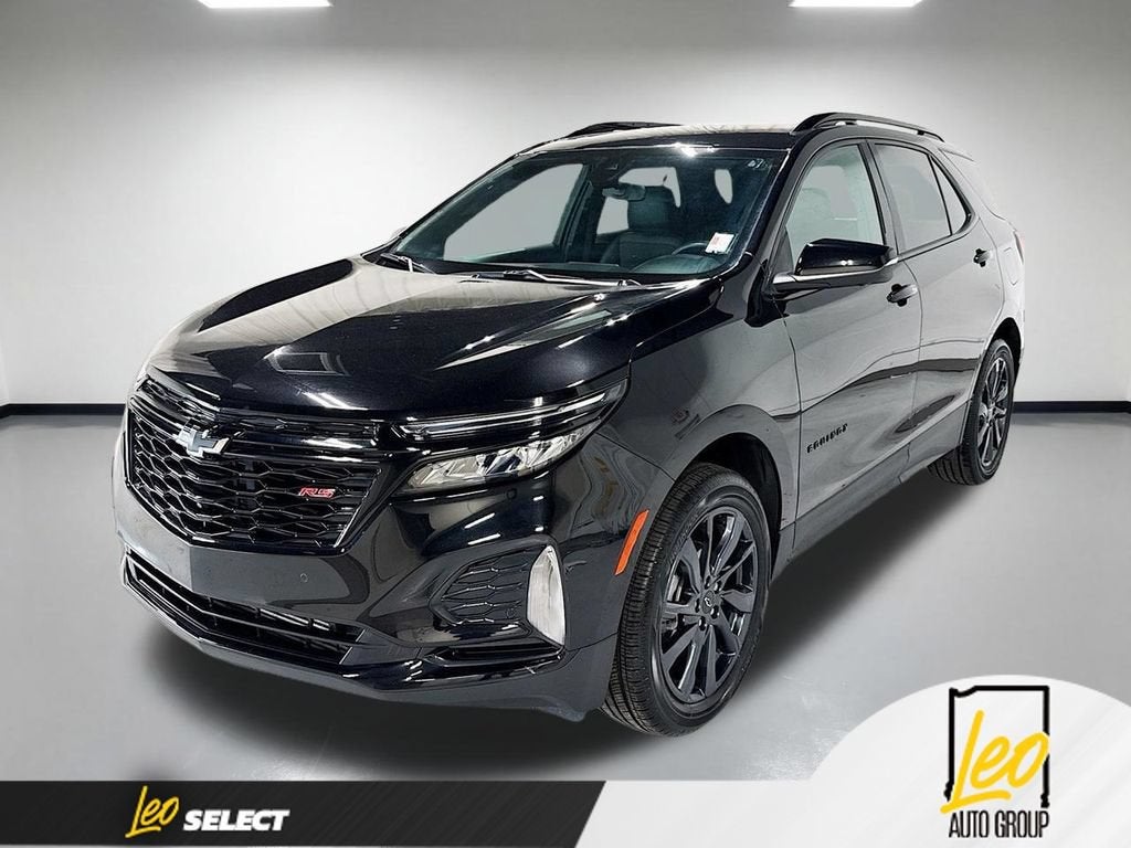 2024 Chevrolet Equinox RS in Mosaic Black Metallic — front three-quarter view