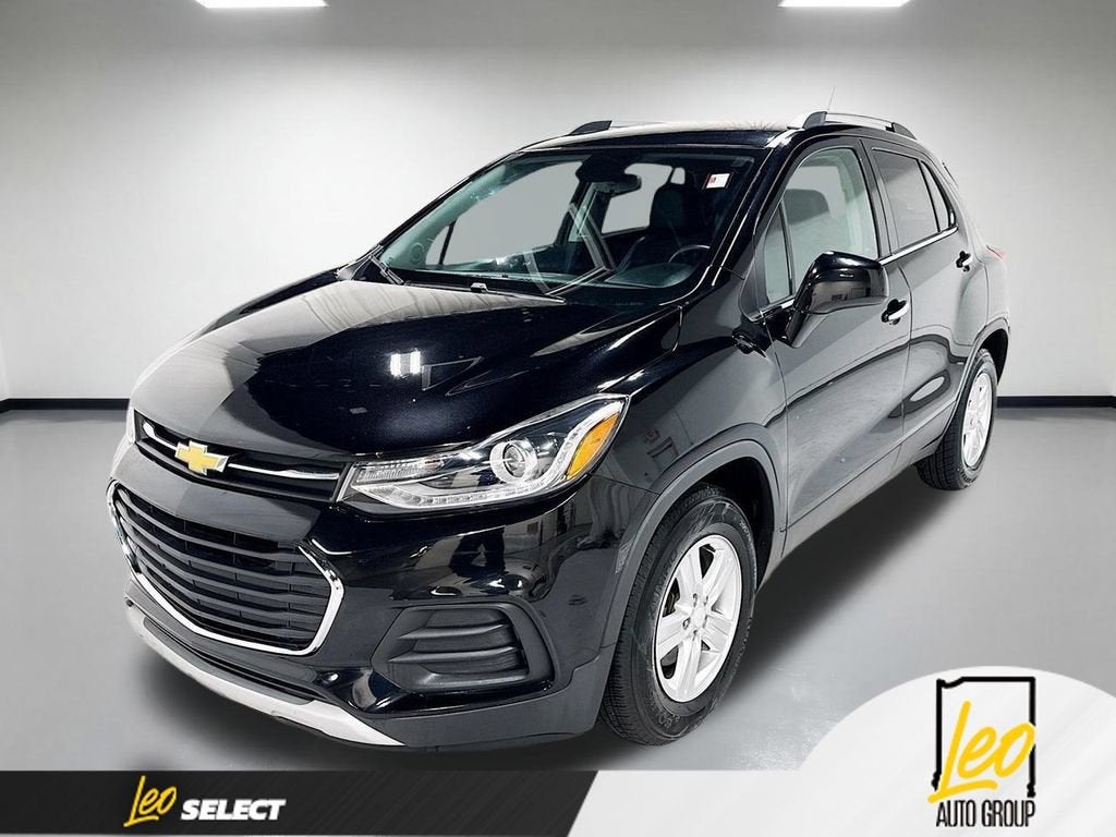 2018 Chevrolet Trax LT in Mosaic Black Metallic — front three-quarter view