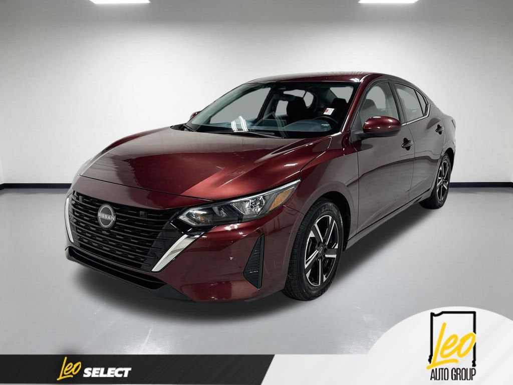 2024 Nissan Sentra SV Xtronic CVT in Red — front three-quarter view