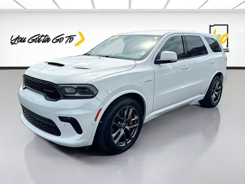 2021 Dodge Durango R/T AWD in White — front three-quarter view