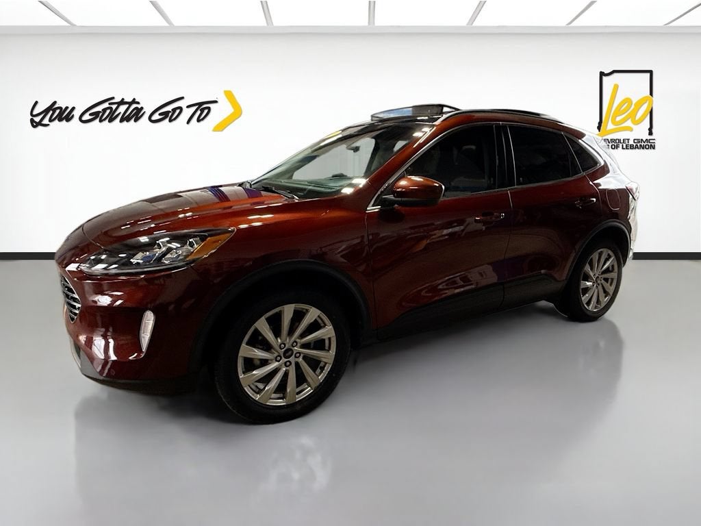 2021 Ford Escape Titanium in Brown — front three-quarter view