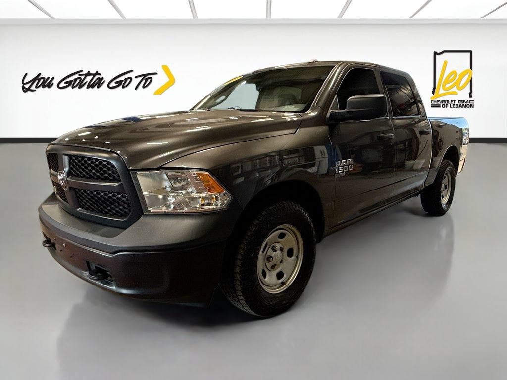 2020 RAM 1500 Classic Tradesman in Granite Crystal Metallic Clearcoat — front three-quarter view