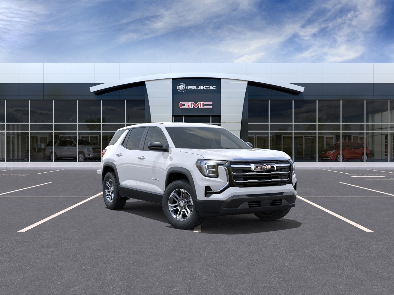 2027 GMC Terrain FWD Elevation in Summit White — front three-quarter view