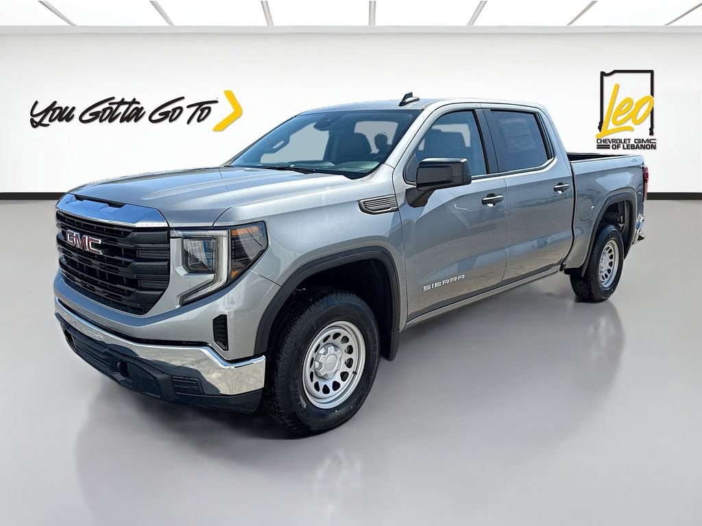 2026 GMC Sierra 1500 Pro in Sterling Metallic — front three-quarter view